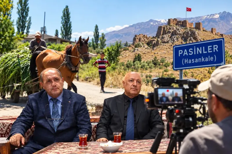 Azerbaycanlı Yazar İmran Bdirxanlı İki Hasankale Belgeseli İçin Erzurum'a Geldi