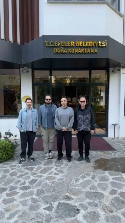 Gripin Grubu Konser İçin Geldikleri Aydın'da Efeler Belediyesi Doğa Konaklama'yı Tercih Etti