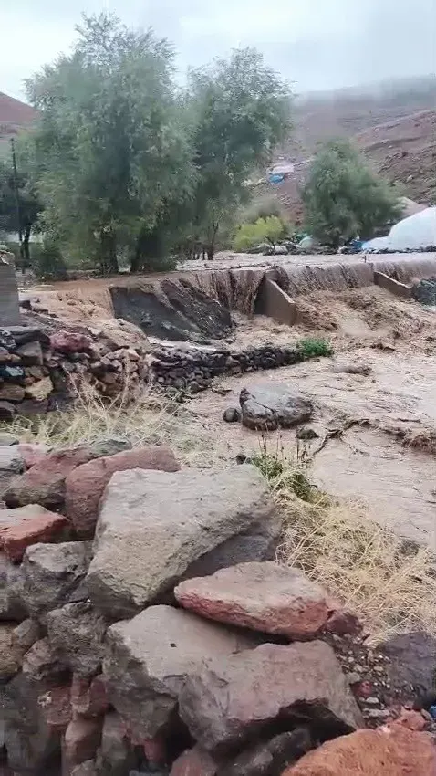 Erzurum Dağ Eteklerindeki Mahallede Şiddetli Sel Felaketi Yaşandı