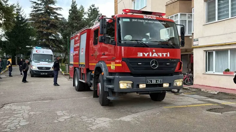 Bolu'da Bir Apartmanda Çıkan Elektrik Panosu Yangını Korkuttu