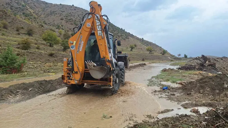 Erzincan'da Şiddetli Sağanak Yağış Hayatı Olumsuz Etkiledi