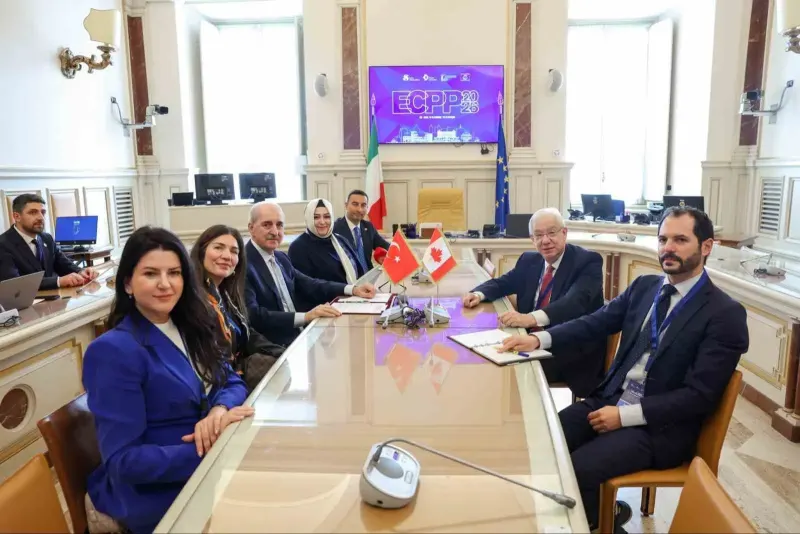 TBMM Başkanı Kurtulmuş, İtalya’da Kanadalı Mevkidaşıyla Bir Araya Geldi