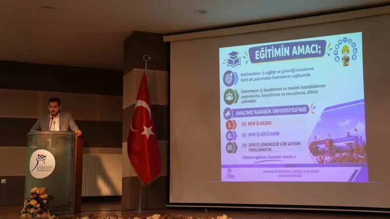 Karabük Üniversitesinde Mühendislik Öğrencilerine Yönelik İş Güvenliği Eğitimi Düzenlendi