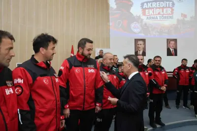 Karabük'te Arama Kurtarma Ekiplerine Belgeleri Törenle Verildi