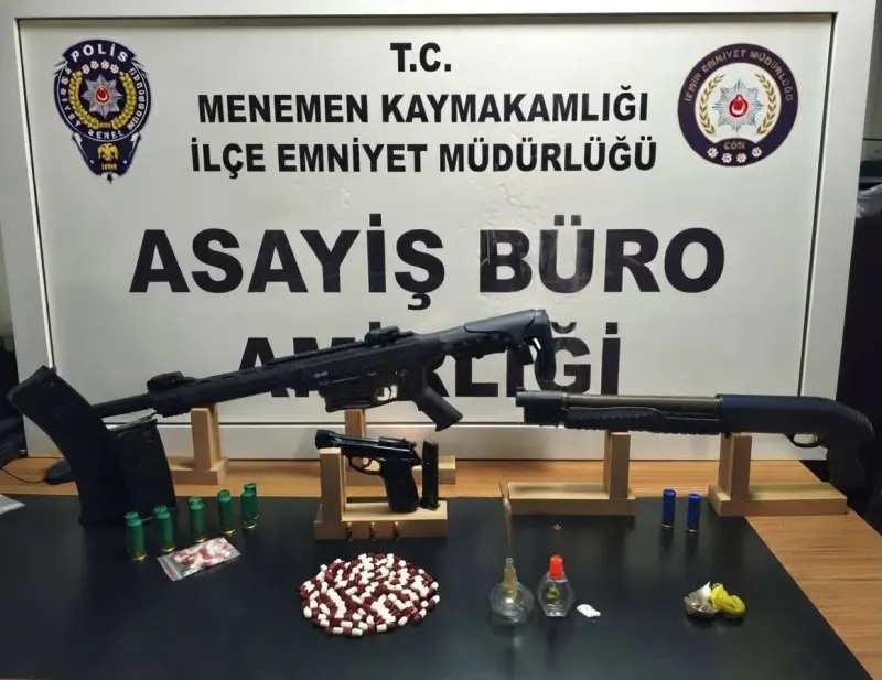 İzmir Menemen'de Polis Ve Jandarmadan Geniş Çaplı Uyuşturucu Operasyonu