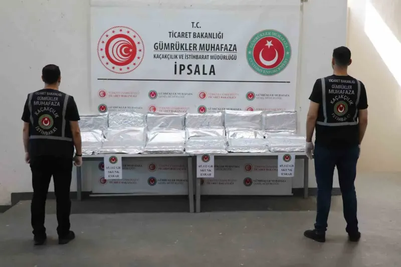 İpsala Sınır Kapısı'nda Onlarca Kilogram Uyuşturucu Madde Yakalandı