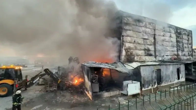 Kırklareli Çakıllı'da İlaç Fabrikasında Çıkan Yangına Ekiplerin Müdahalesi Sürüyor