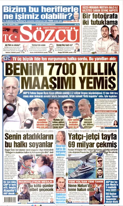Sözcü manşeti
