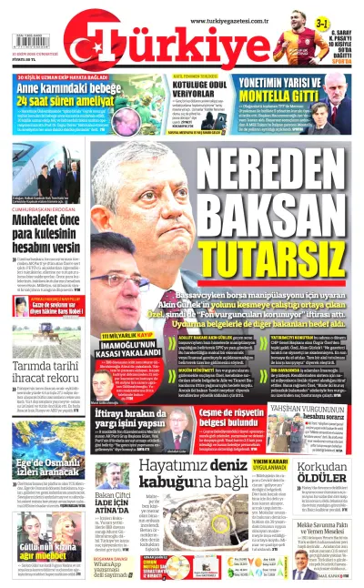 Türkiye manşeti