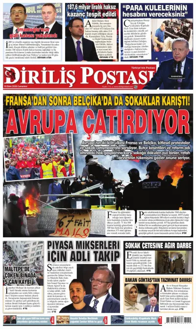 Diriliş Postası manşeti