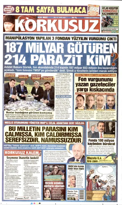 Korkusuz manşeti
