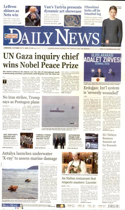 Hürriyet Daily News manşeti