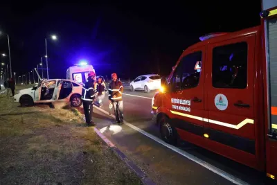 Nevşehir'de Tilkiden Kaçan Sürücü Kaza Yaptı: 1 Yaralı
