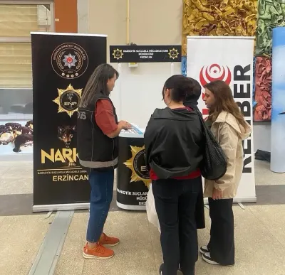 Erzincan Emniyetinden Uyuşturucuyla Mücadele Kapsamında Kapsamlı Bilgilendirme Çalışması