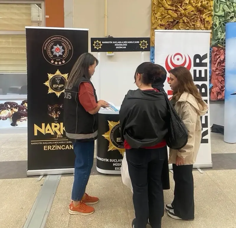Erzincan Emniyetinden Uyuşturucuyla Mücadele Kapsamında Kapsamlı Bilgilendirme Çalışması