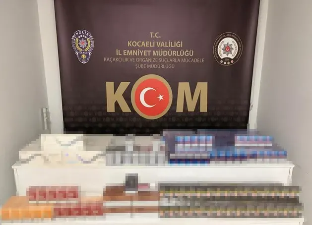 Kocaeli’de Kaçakçılık Operasyonu: Binlerce Paket Sigara Ele Geçirildi