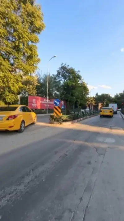 Eskişehir'de Trafik Yoğunluğundan Kaçan Taksi Şoförü Ters Yöne Girdi