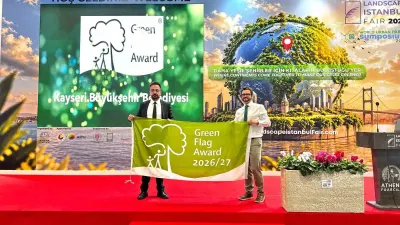 Kayseri'deki Büyük Projeye Uluslararası Alanda Yeşil Bayrak Ödülü Verildi