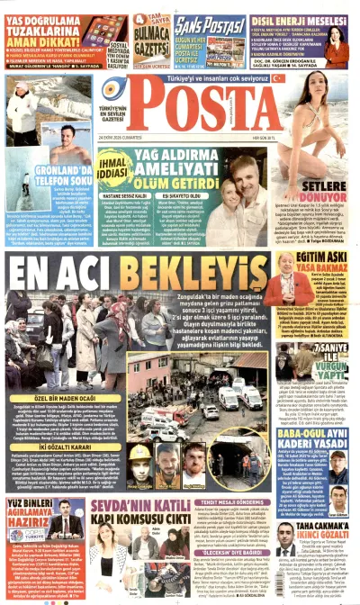 Posta manşeti