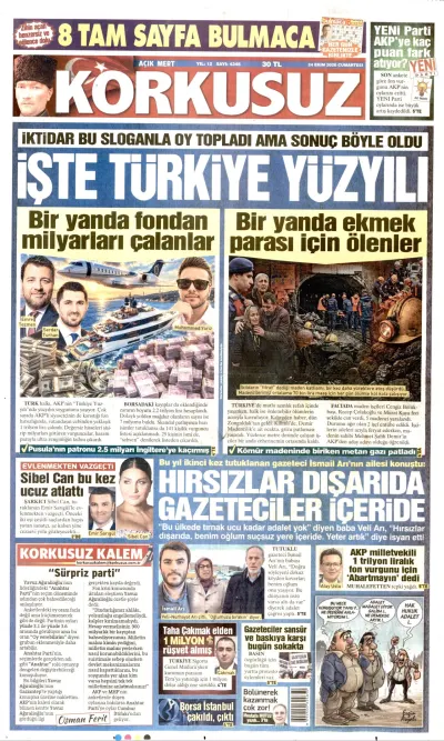 Korkusuz manşeti