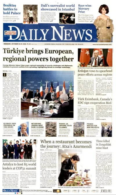 Hürriyet Daily News manşeti