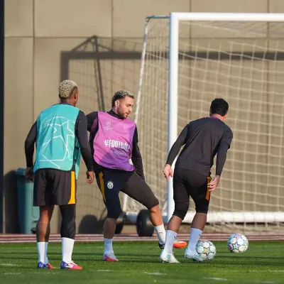 Galatasaray, Barcelona Karşılaşması İçin Çalışmalarını Sürdürdü