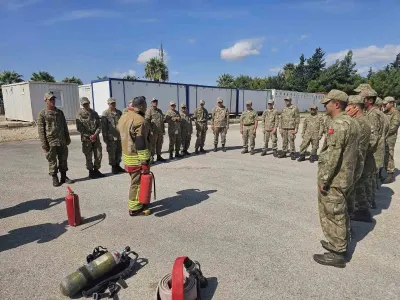 Hatay'da Mehmetçik İçin Kapsamlı Temel Yangın Eğitimi Düzenlendi