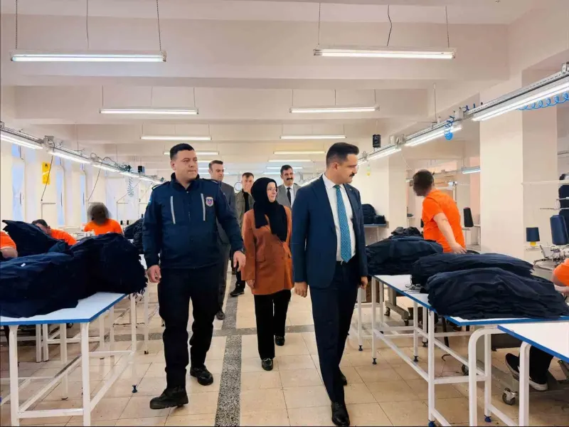 Bilecik Gölpazarı Açık Ceza İnfaz Kurumu Atölyelerinde Üretim İncelemesi