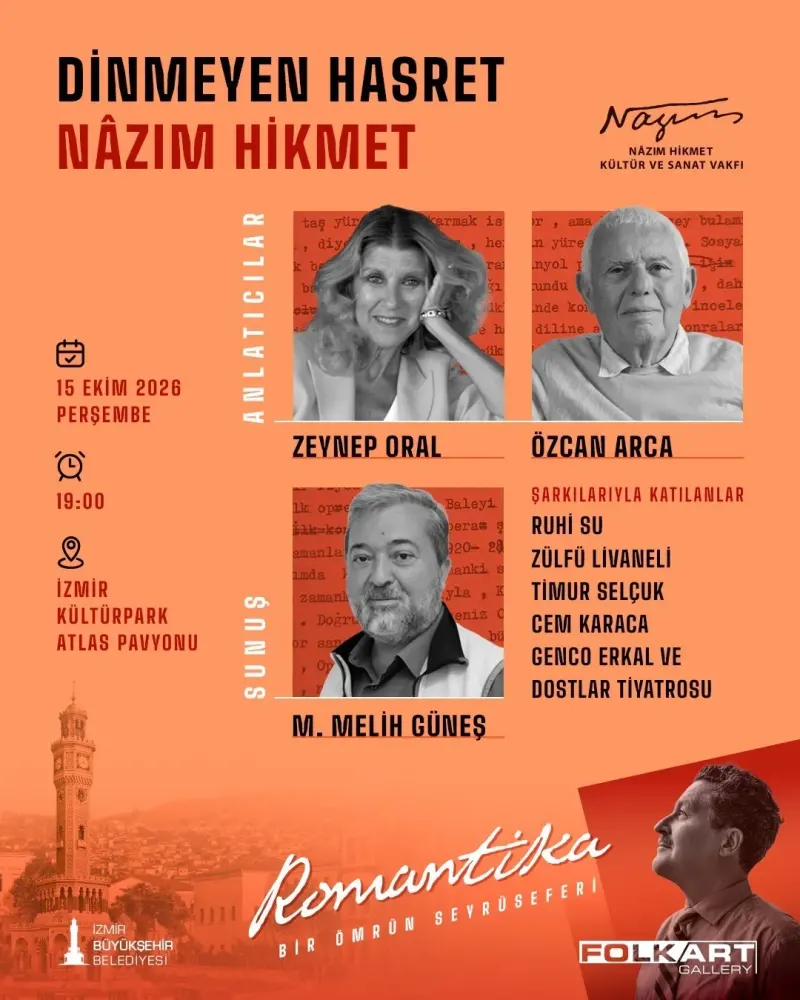 Romantika Sergisi Nâzım Hikmet'in İzinde Dört Özel Etkinliğe Ev Sahipliği Yapacak
