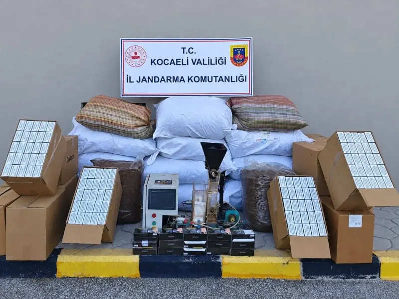 Kocaeli'de Milyonluk Kaçak Tütün Operasyonu Düzenlendi