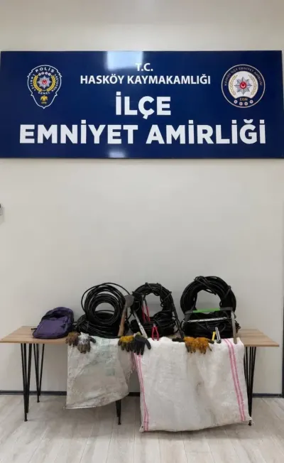 Hasköy İlçesindeki Enerji Kablosu Hırsızlığı Operasyonunda Bir Şüpheli Gözaltına Alındı