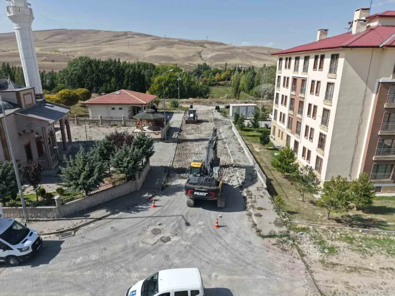 Bünyan İlçesinde TOKİ Yolu Yapım Çalışmaları Hız Kazandı