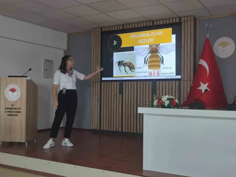 Karamanlı Arıcılara DAGEM Tarafından Bal Arısı Zehri Eğitimi Verildi