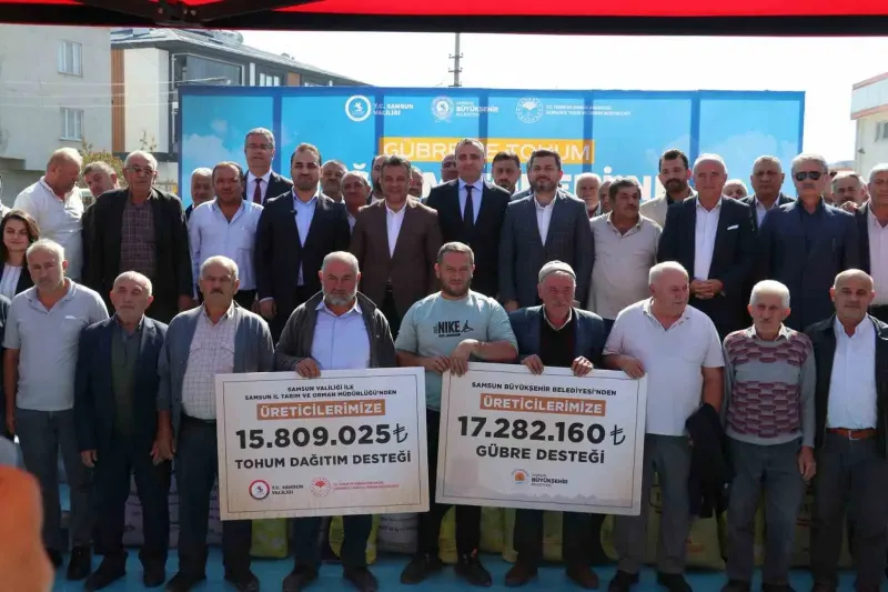 Samsun'da Çiftçilere Kapsamlı Tarım Desteği Başlatıldı