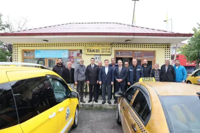 Erzincan Valisi Hamza Aydoğdu Taksici Esnafını Ziyaret Etti