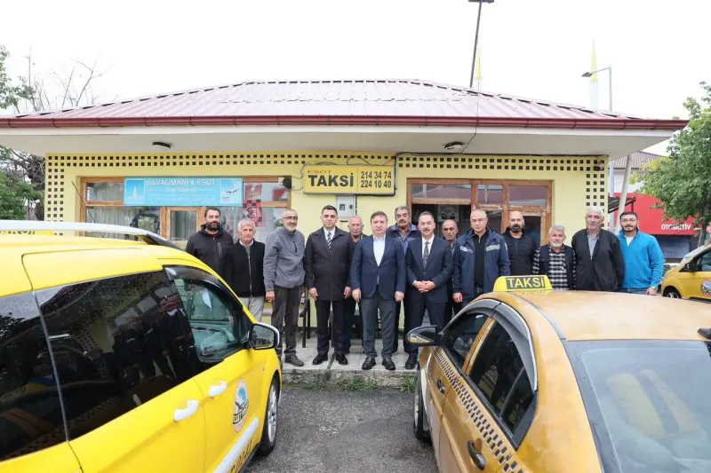 Erzincan Valisi Hamza Aydoğdu Taksici Esnafını Ziyaret Etti