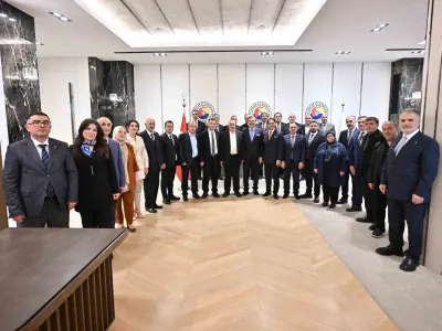 Erzurum Ticaret Borsası Yönetiminden TOBB Başkanı M. Rifat Hisarcıklıoğlu’na Ziyaret