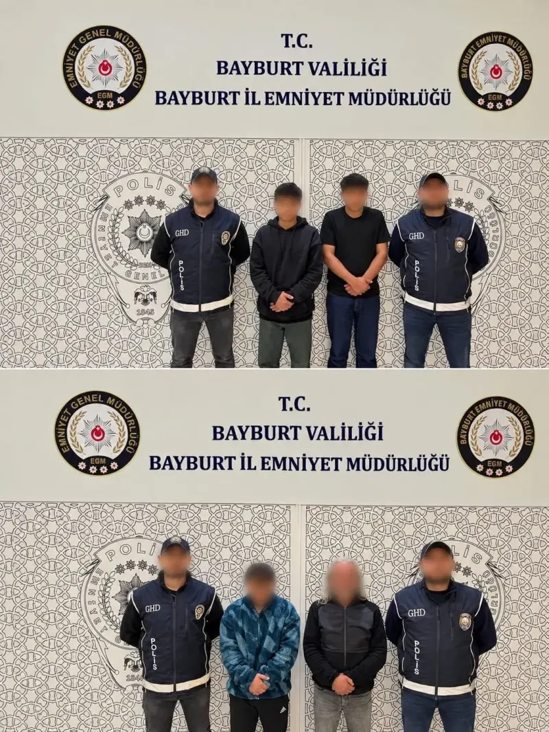 Bayburt'ta Gerçekleştirilen Operasyonda İki Düzensiz Göçmen Yakalandı