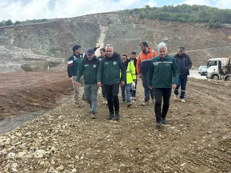 Bayburt'taki Petekli Göleti İnşaatında İnceleme Gerçekleştirildi