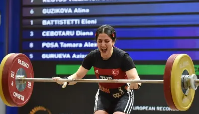 Mersinli Milli Halterci Gamze Altun Avrupa Şampiyonasında Rekor Kırdı