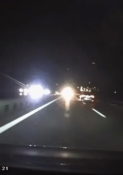 Bursa Otobanında Ters Yöne Giren Sürücü Tehlike Saçtı