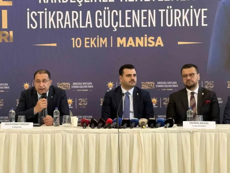 AK Parti’li Eyyüp Kadir İnan Manisa’da Muhalefeti Sert Sözlerle Hedef Aldı