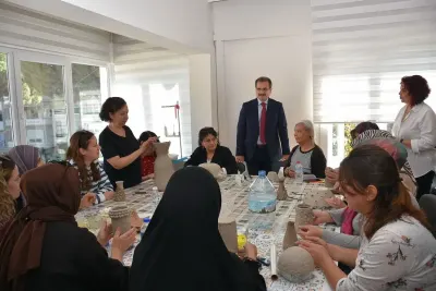 Salihli Aile Destek Merkezi Kadınların Üretime Katılımını Destekliyor