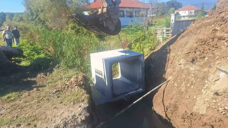 Çilimli Dikmeli Köyünde Altyapı Çalışmaları Tamamlandı