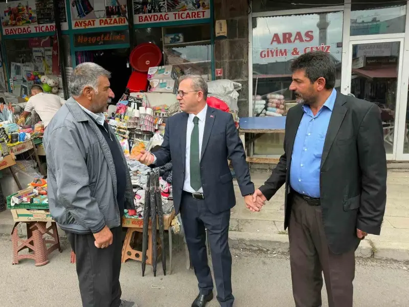 Kars Valisi Ziya Polat Kent Merkezinde Esnaf ve Vatandaşlarla Buluştu