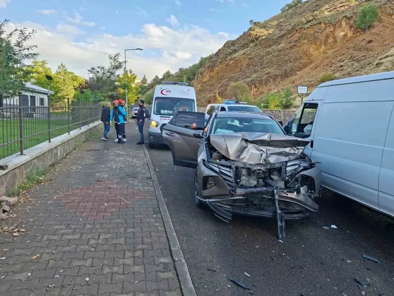 Bingöl'de Otomobil ve Minibüsün Çarpışması Sonucu 3 Kişi Yaralandı