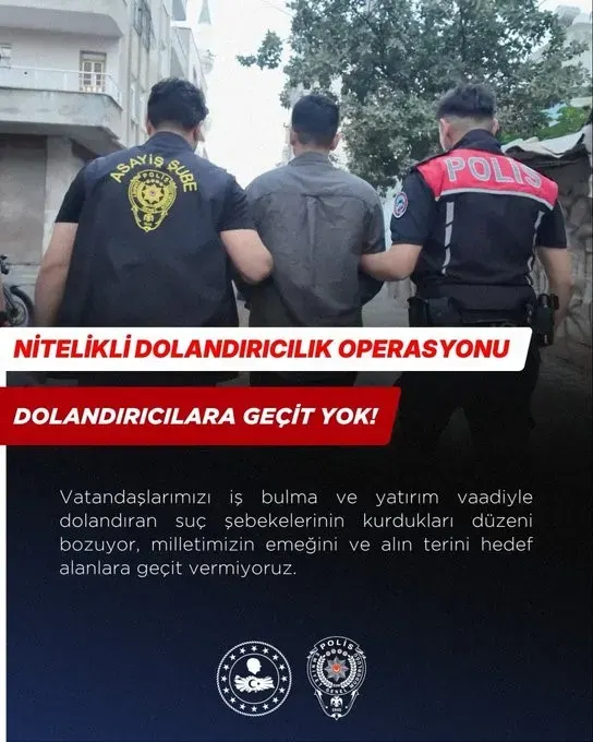 Mersin Merkezli Dolandırıcılık Operasyonunda 13 Gözaltı